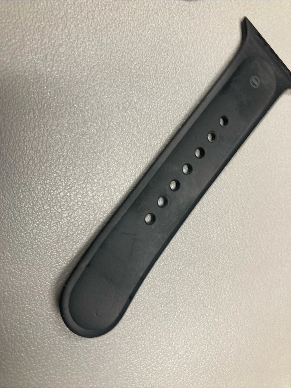 Apple Watch series 1 38mm s/m adjustable band black aluminum case Ion-X glass